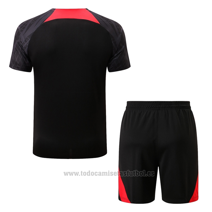 Chandal del Liverpool Manga Corta 2022-2023 Negro - Pantalon Corto